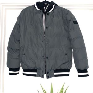 MICHAEL KORS puffer layered jacket with hoodie